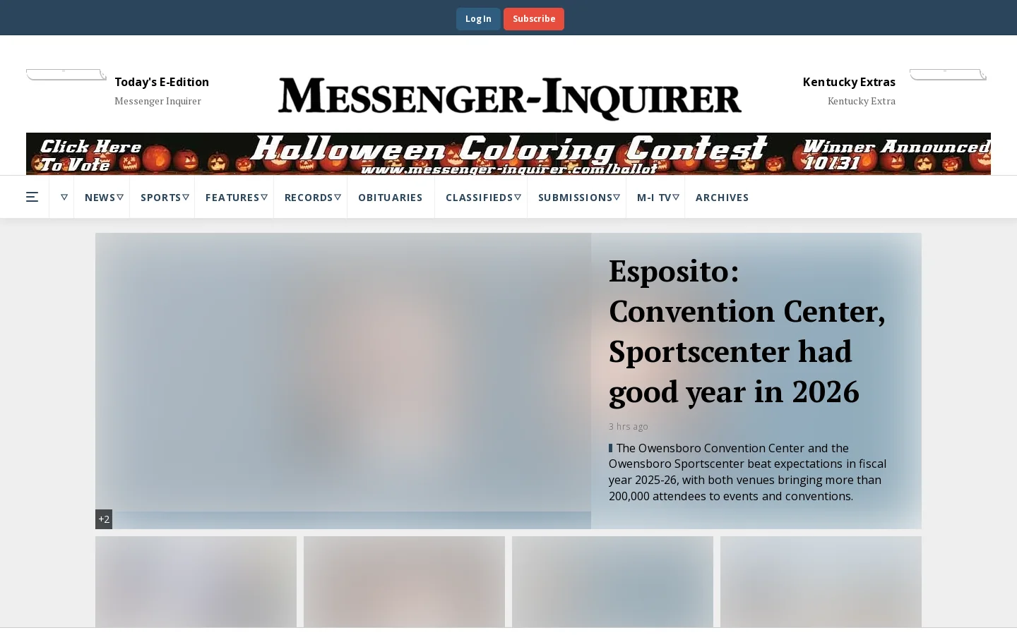 messenger-inquirer.com Homepage screenshot