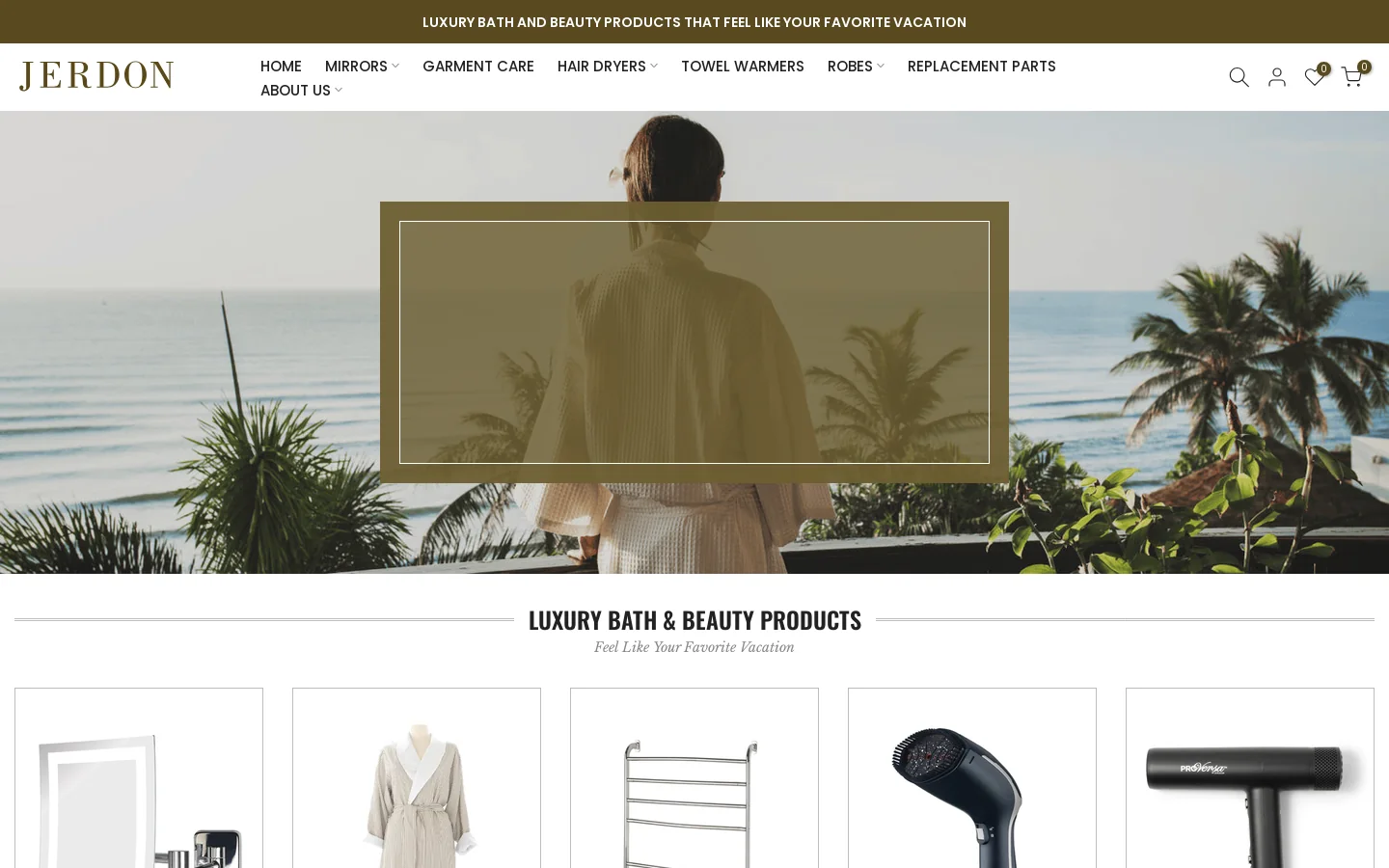 Jerdon Style Homepage screenshot