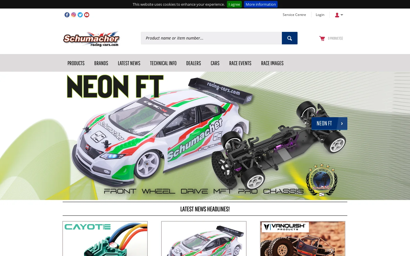 Schumacher RC Racing | Official | R/C Car Manufacturer Homepage screenshot
