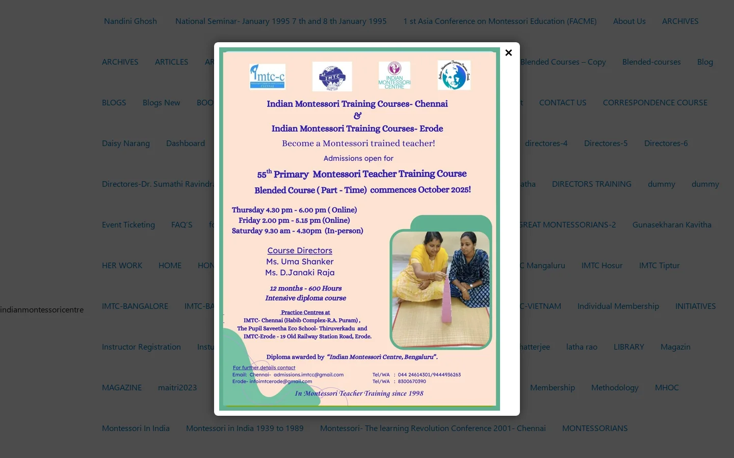 indianmontessoricentre Homepage screenshot