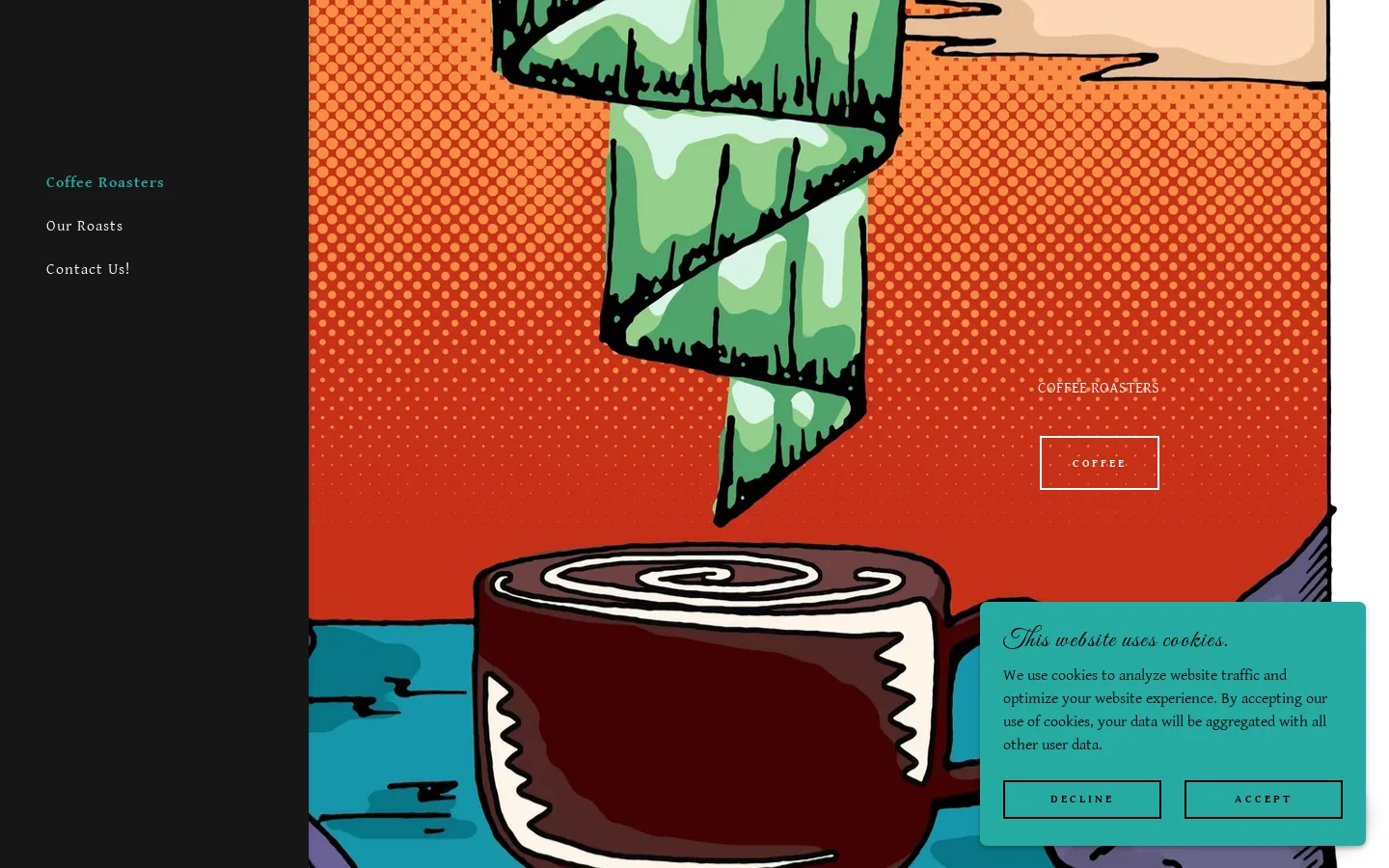 Alaskacoffeeroasters Homepage screenshot