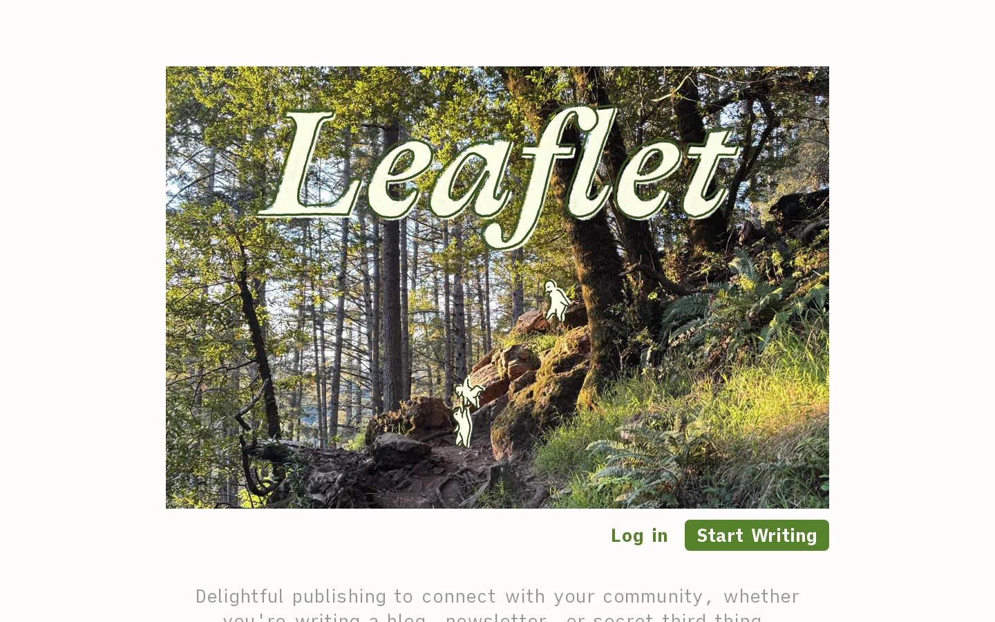 Leaflet Homepage screenshot