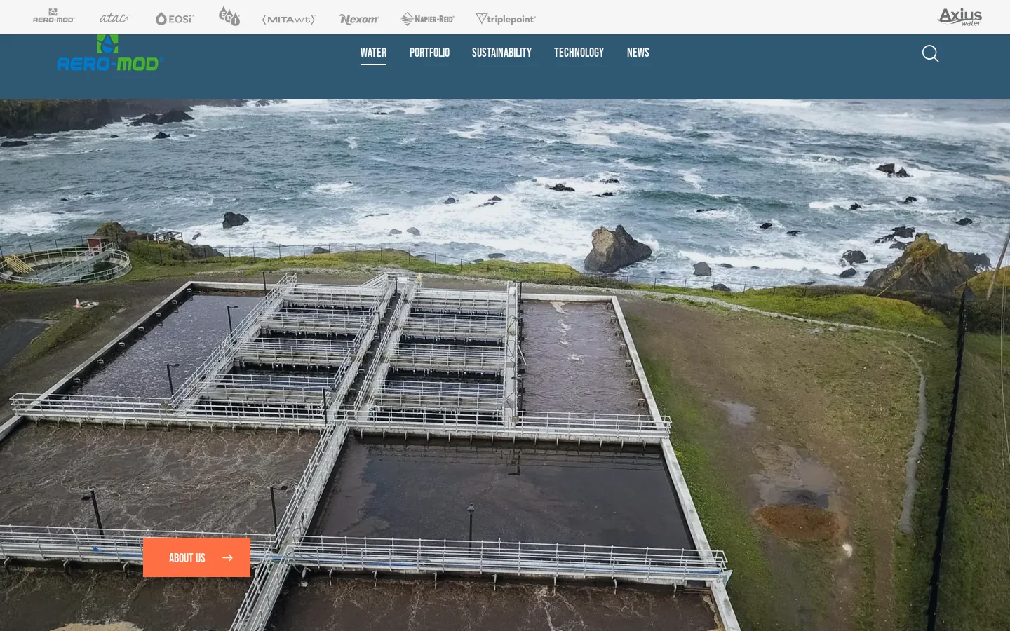 Aeromod Homepage screenshot