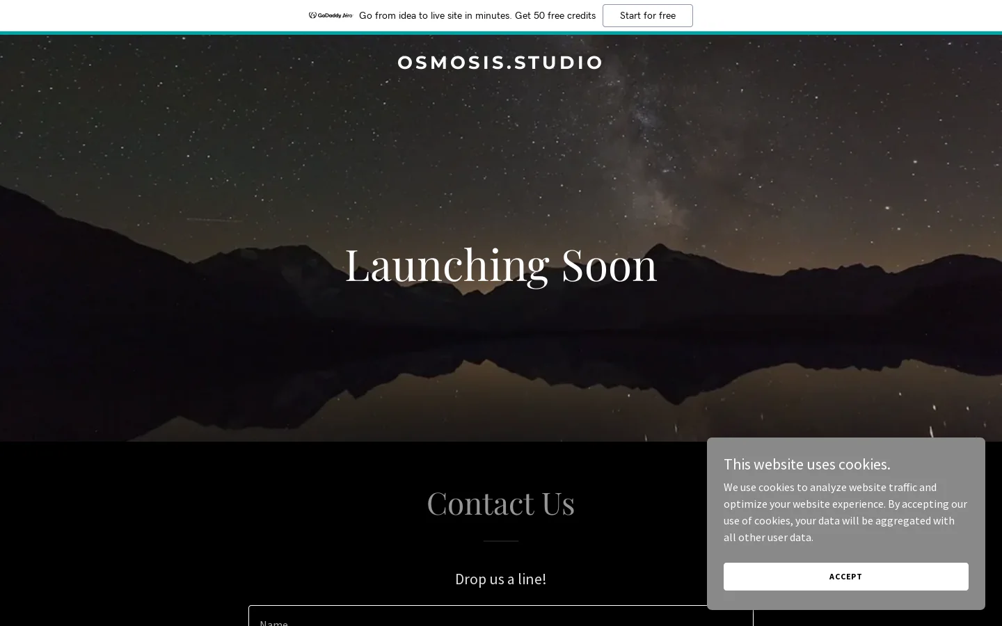 osmosis.studio Homepage screenshot