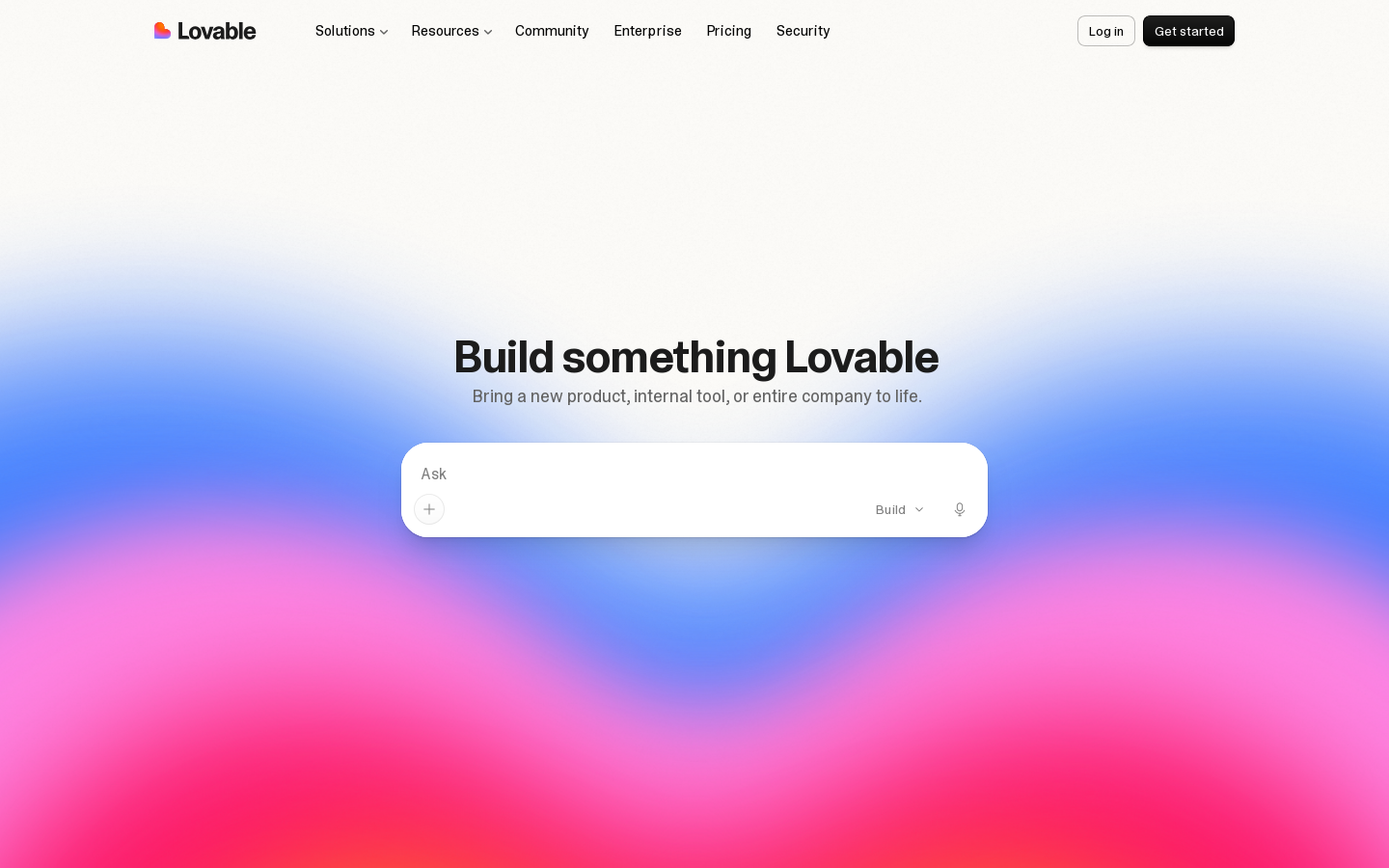 AI App Builder | Vibe Code Apps & Websites with AI, Fast Homepage screenshot
