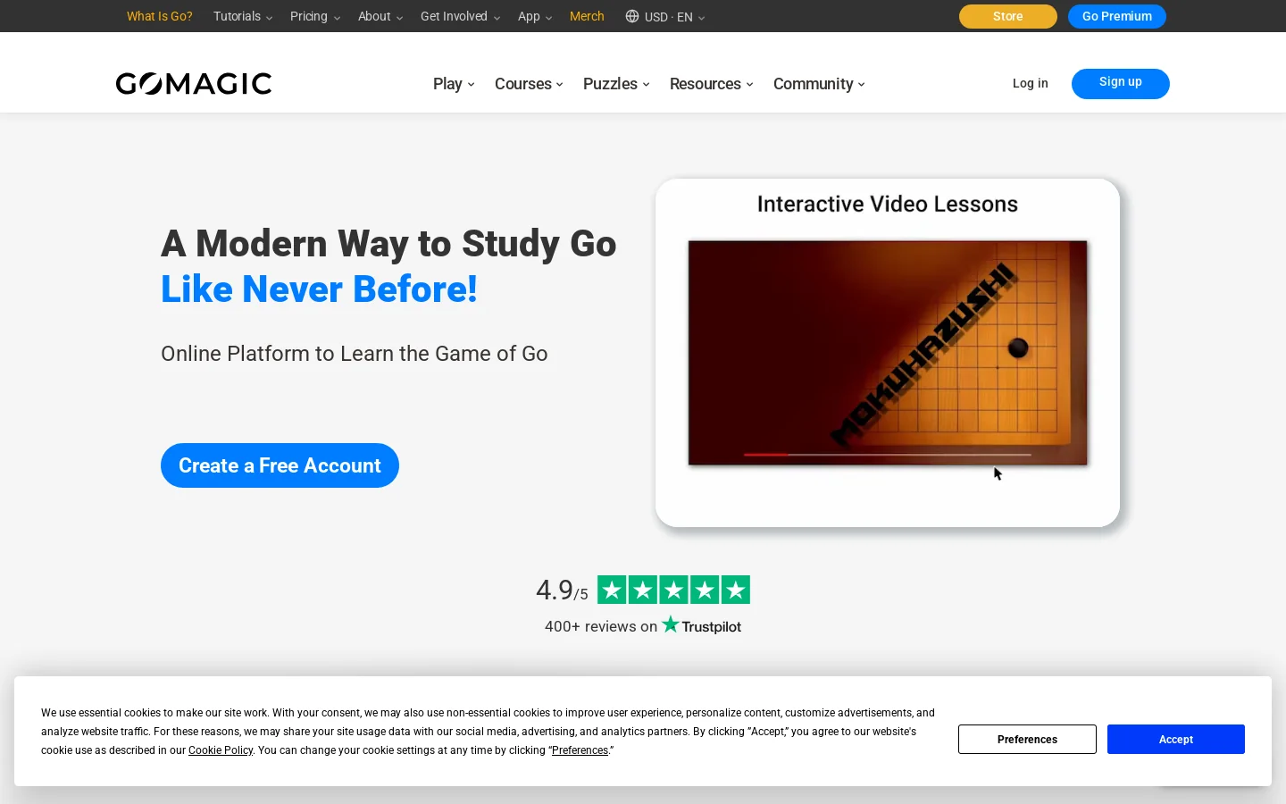 Go Magic Homepage screenshot