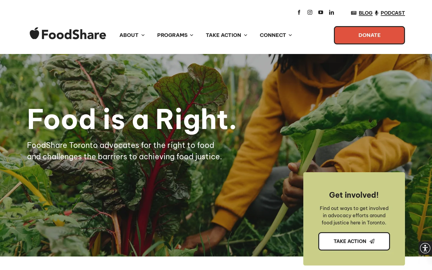 FoodShare Home Homepage screenshot