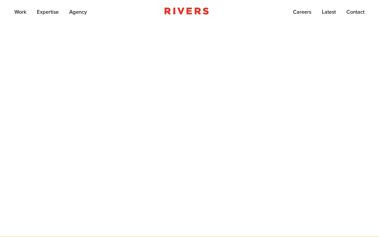 Rivers Agency Homepage screenshot