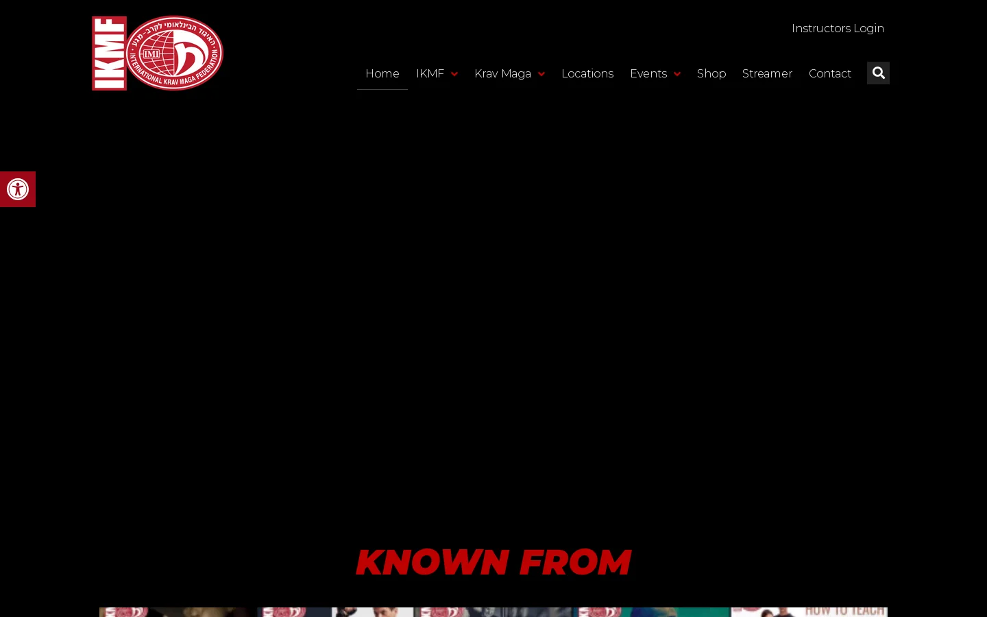IKMF Krav Maga Homepage screenshot