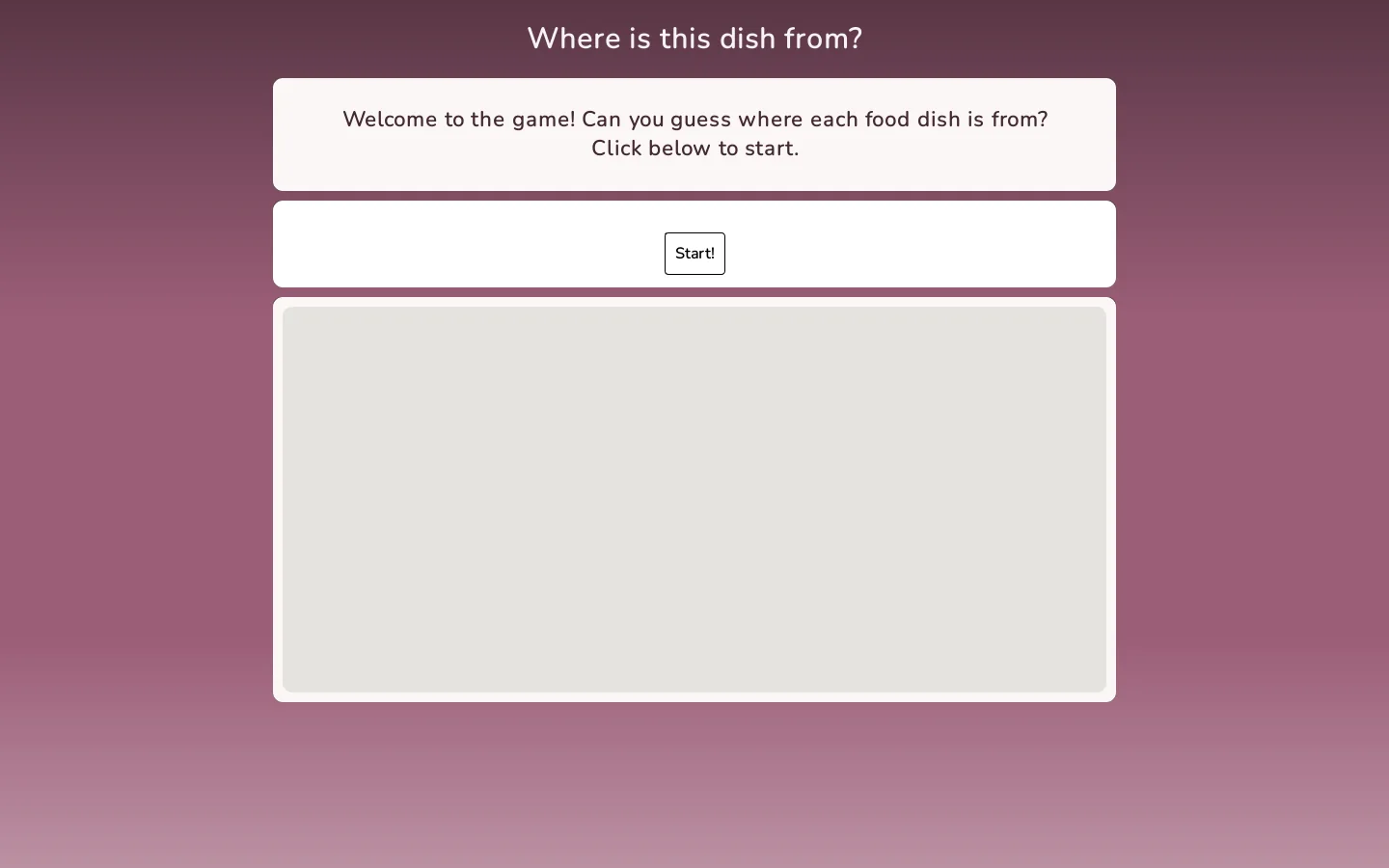 Where is this dish from? Homepage screenshot