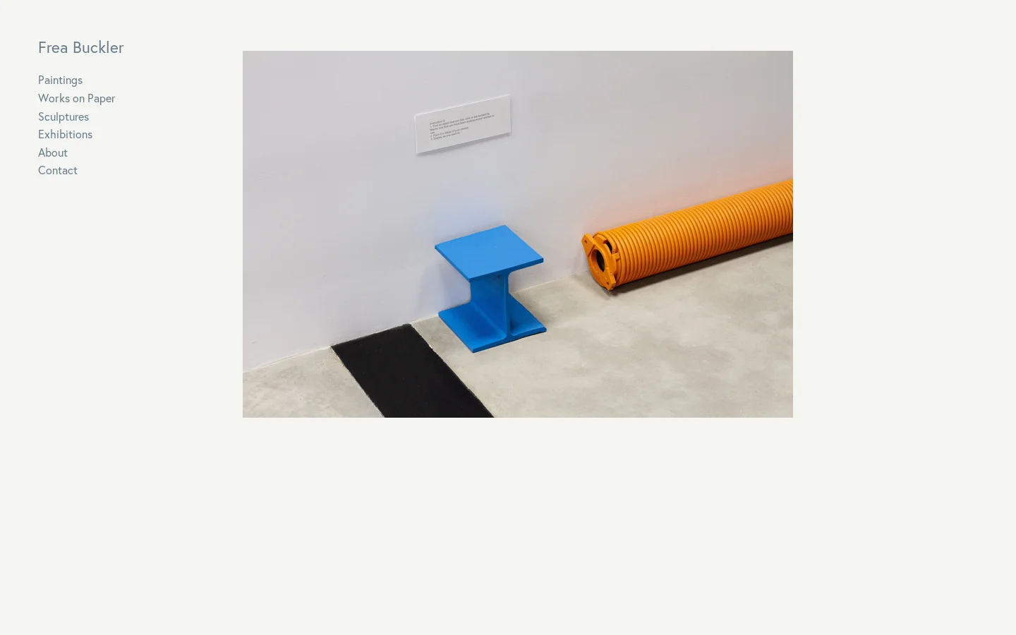 Frea Buckler Homepage screenshot