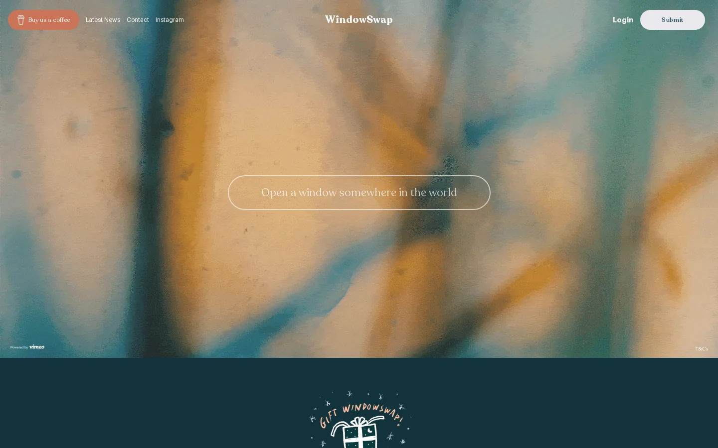 WindowSwap Homepage screenshot