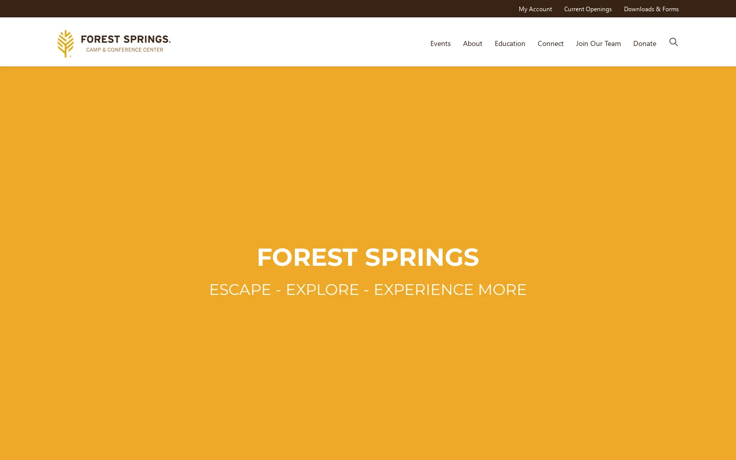Forest Springs Homepage screenshot