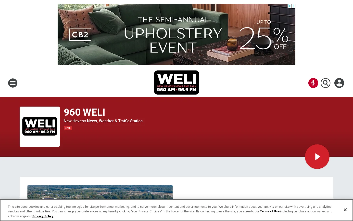 960 WELI Homepage screenshot