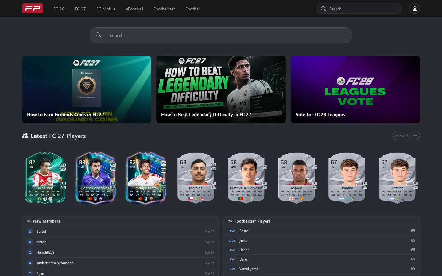 FIFPlay Homepage screenshot