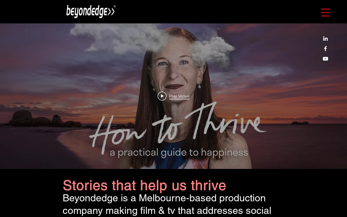 Beyondedge Homepage screenshot
