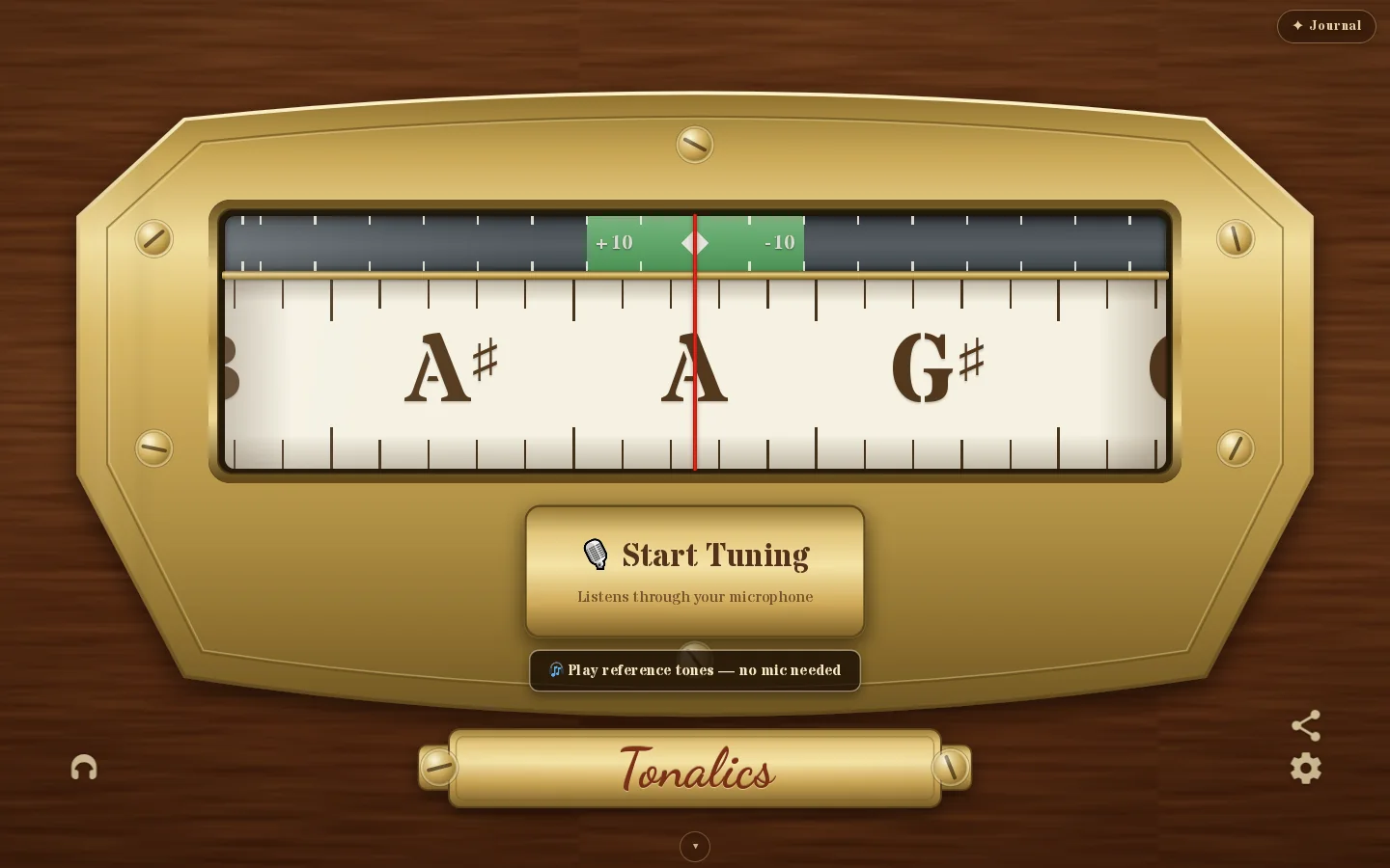 Tonalics Online Homepage screenshot