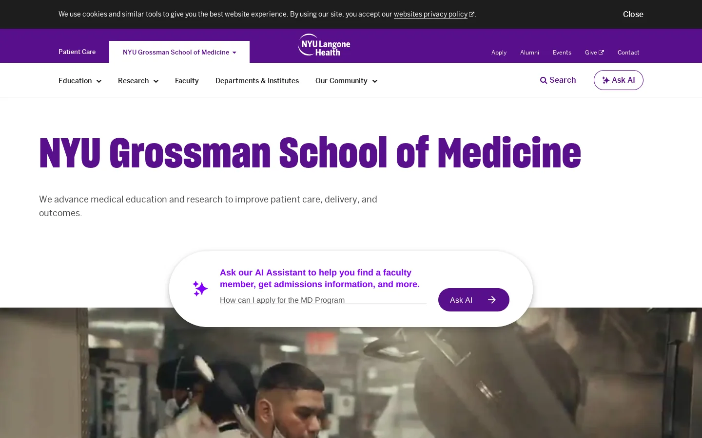 Department of Radiology | NYU Langone Health Homepage screenshot