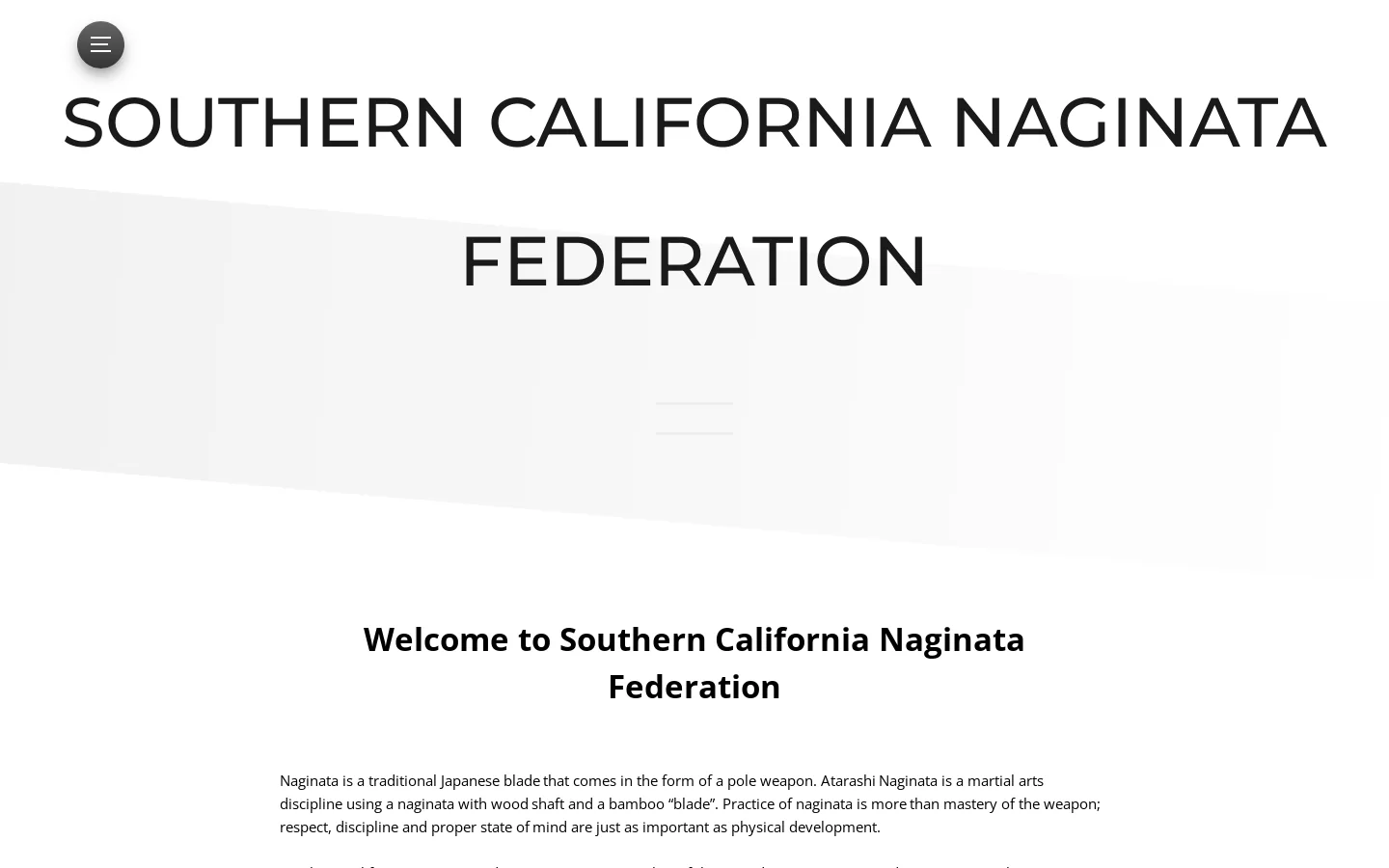 SCNF Homepage screenshot