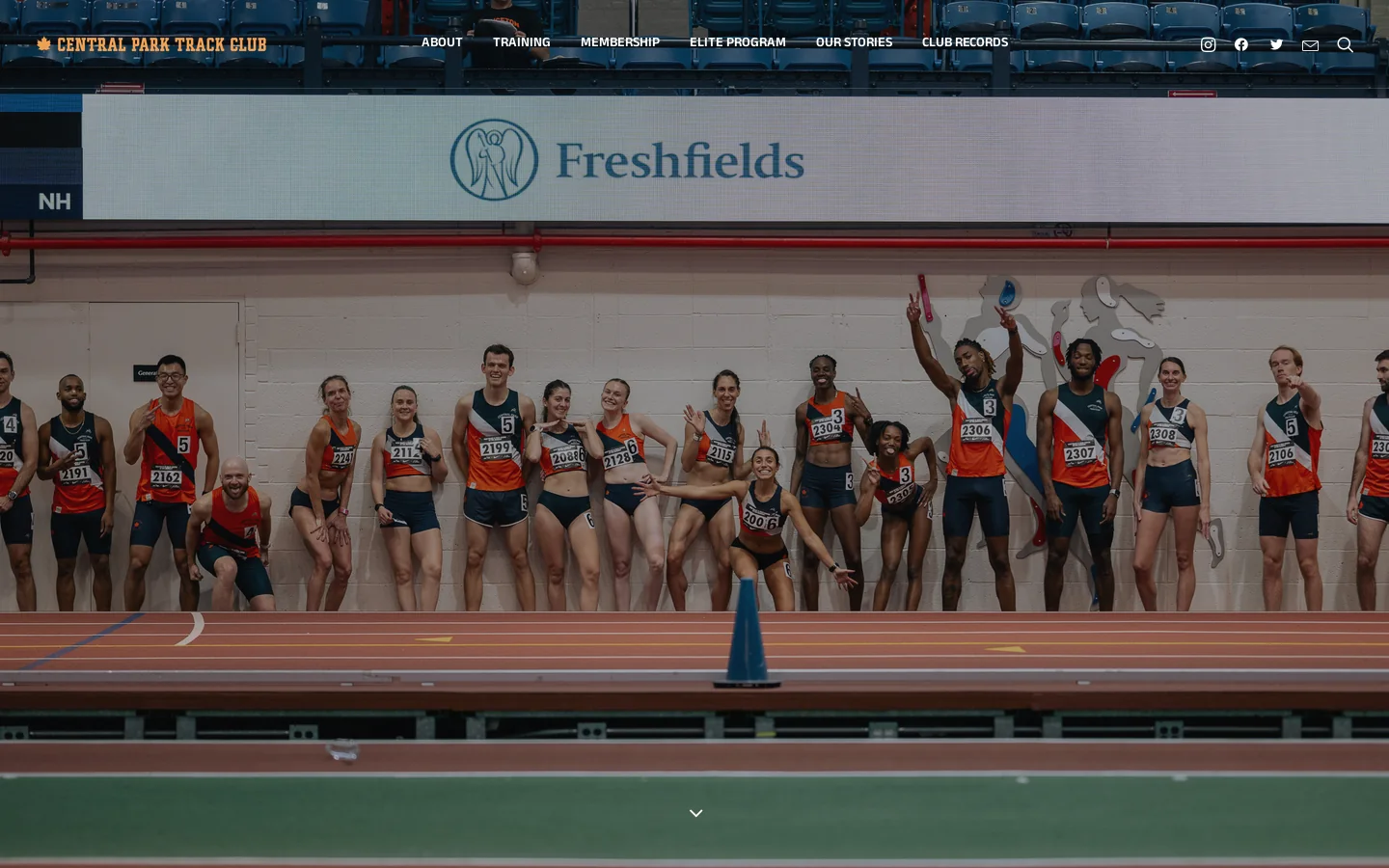 Central Park Track Club – Central Park Track Club Homepage screenshot