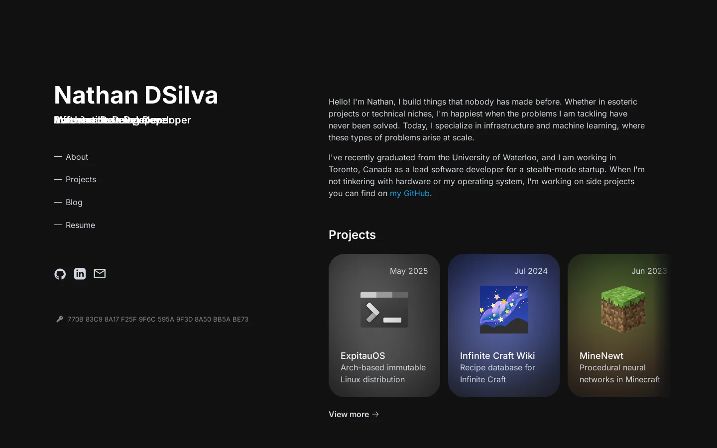expitau Homepage screenshot
