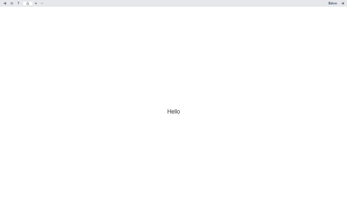 Edna Homepage screenshot