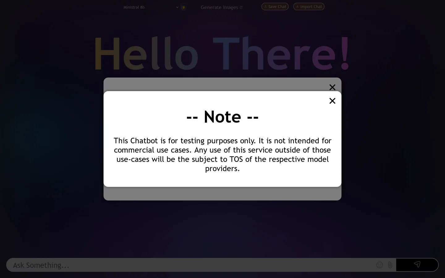 AI Assistant Homepage screenshot