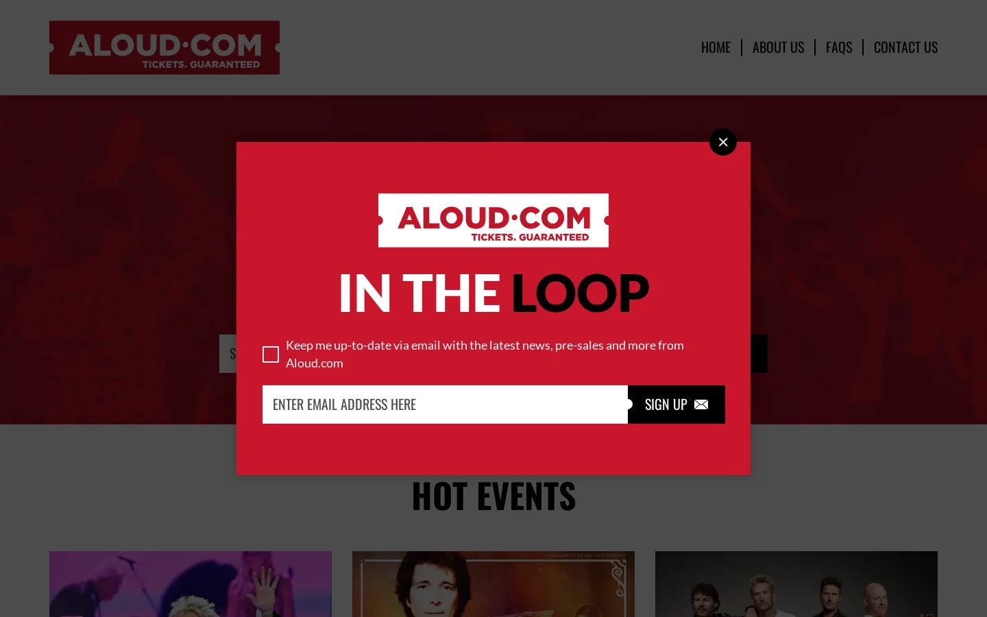 Aloud.com Homepage screenshot