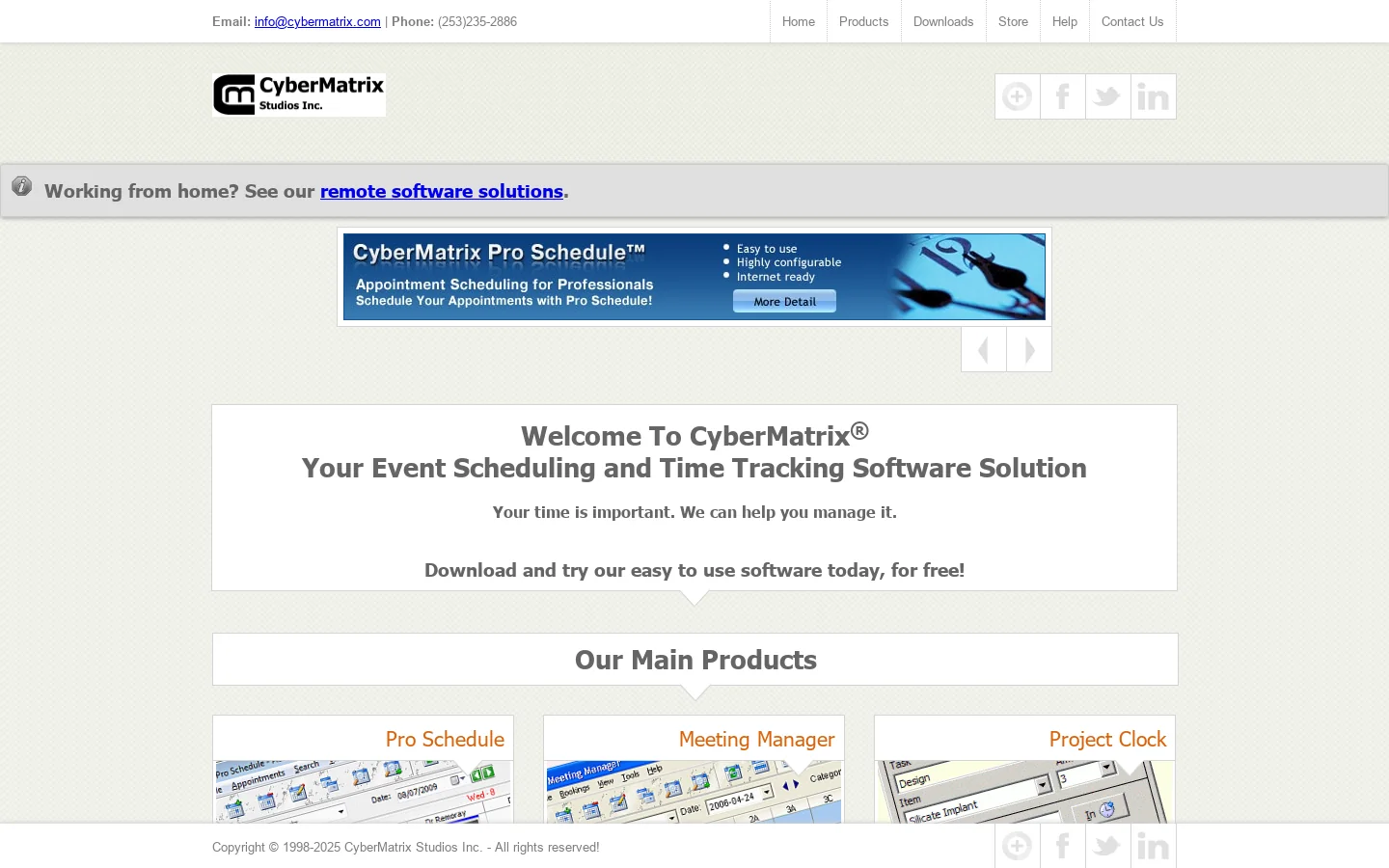 CyberMatrix Homepage screenshot