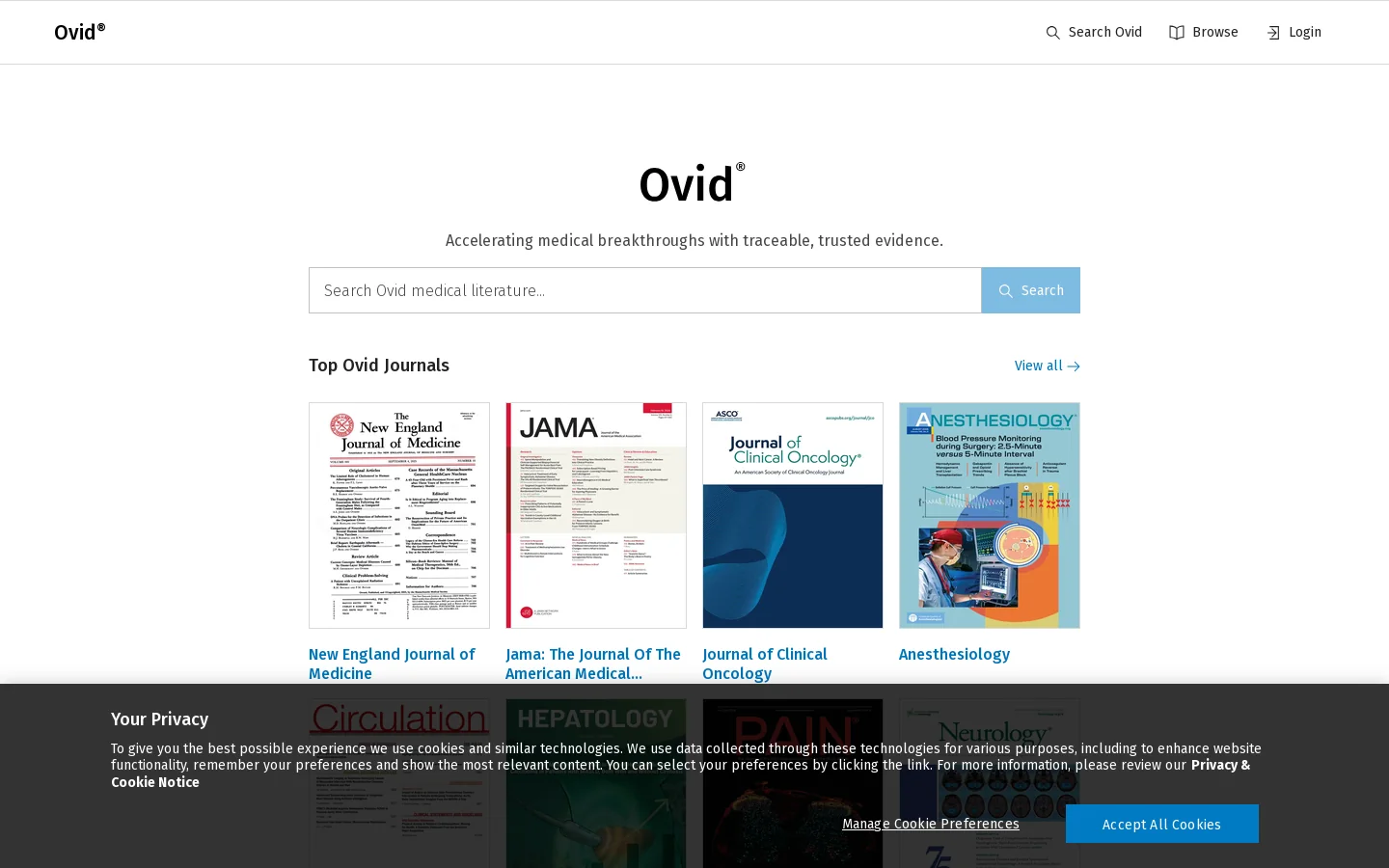 Cornea Homepage screenshot