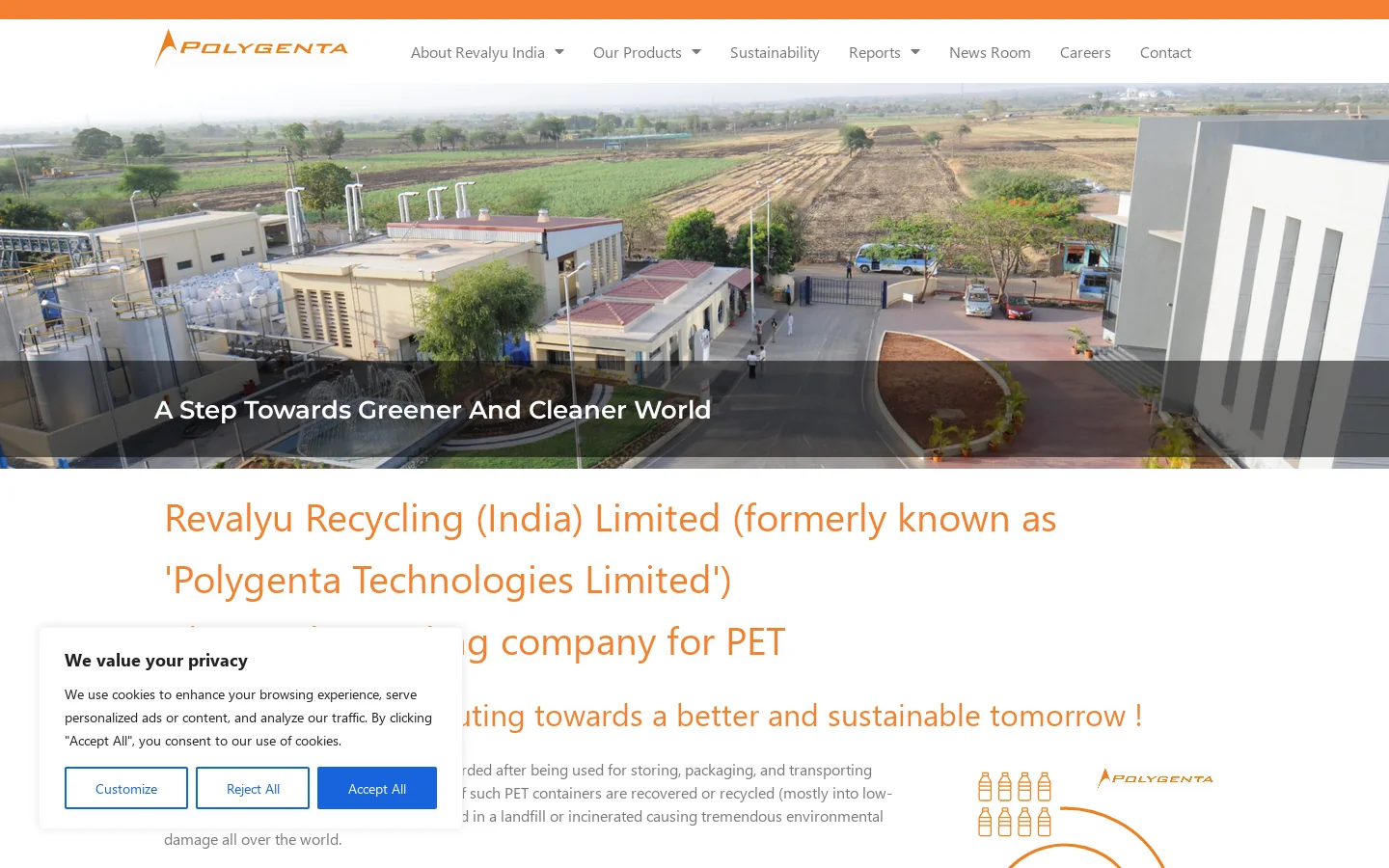 Polygenta Homepage screenshot