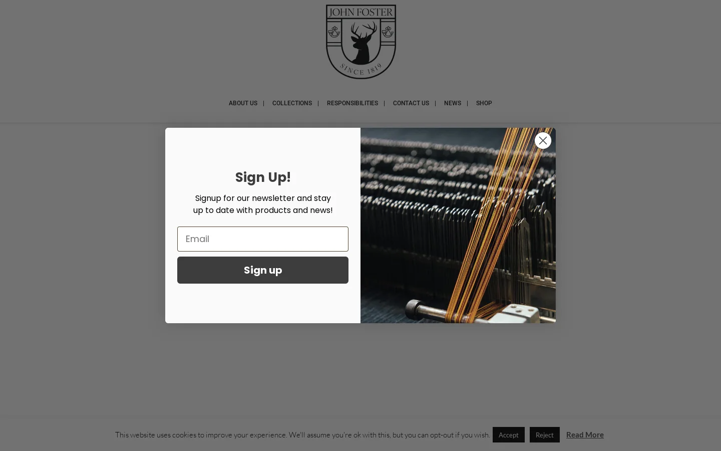 John Foster Homepage screenshot