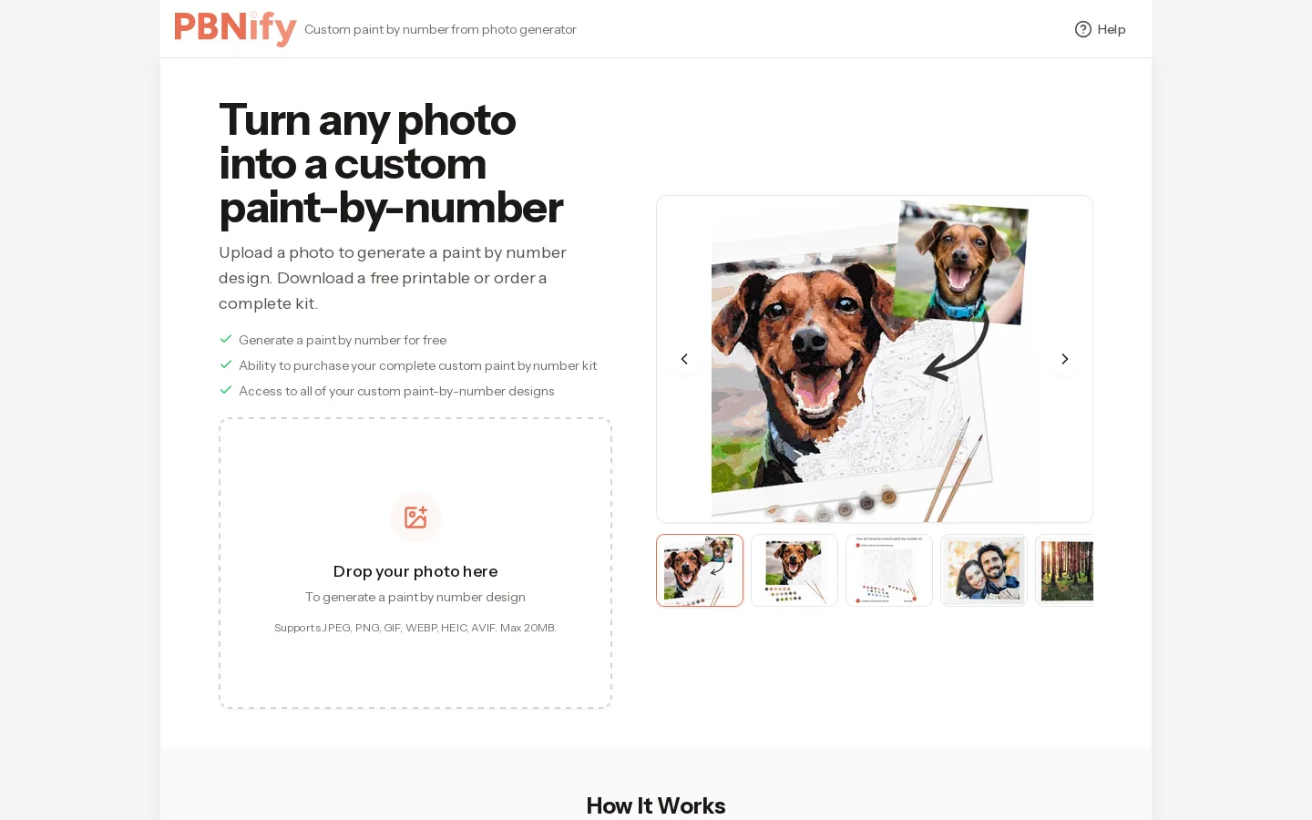 PBNify Homepage screenshot