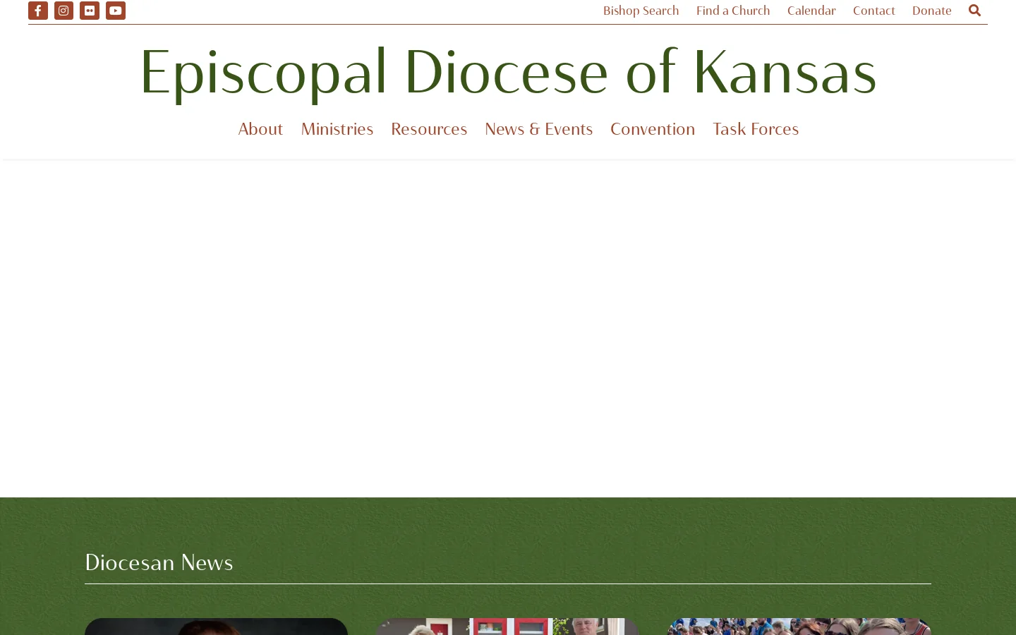 Home - Episcopal Diocese of Kansas Homepage screenshot