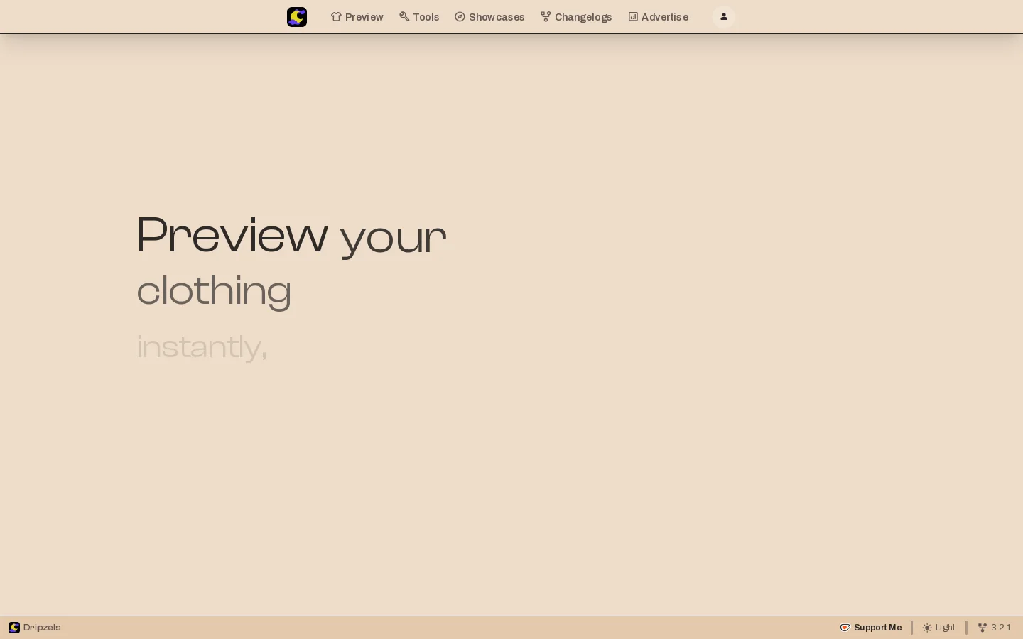 Dripzels Homepage screenshot