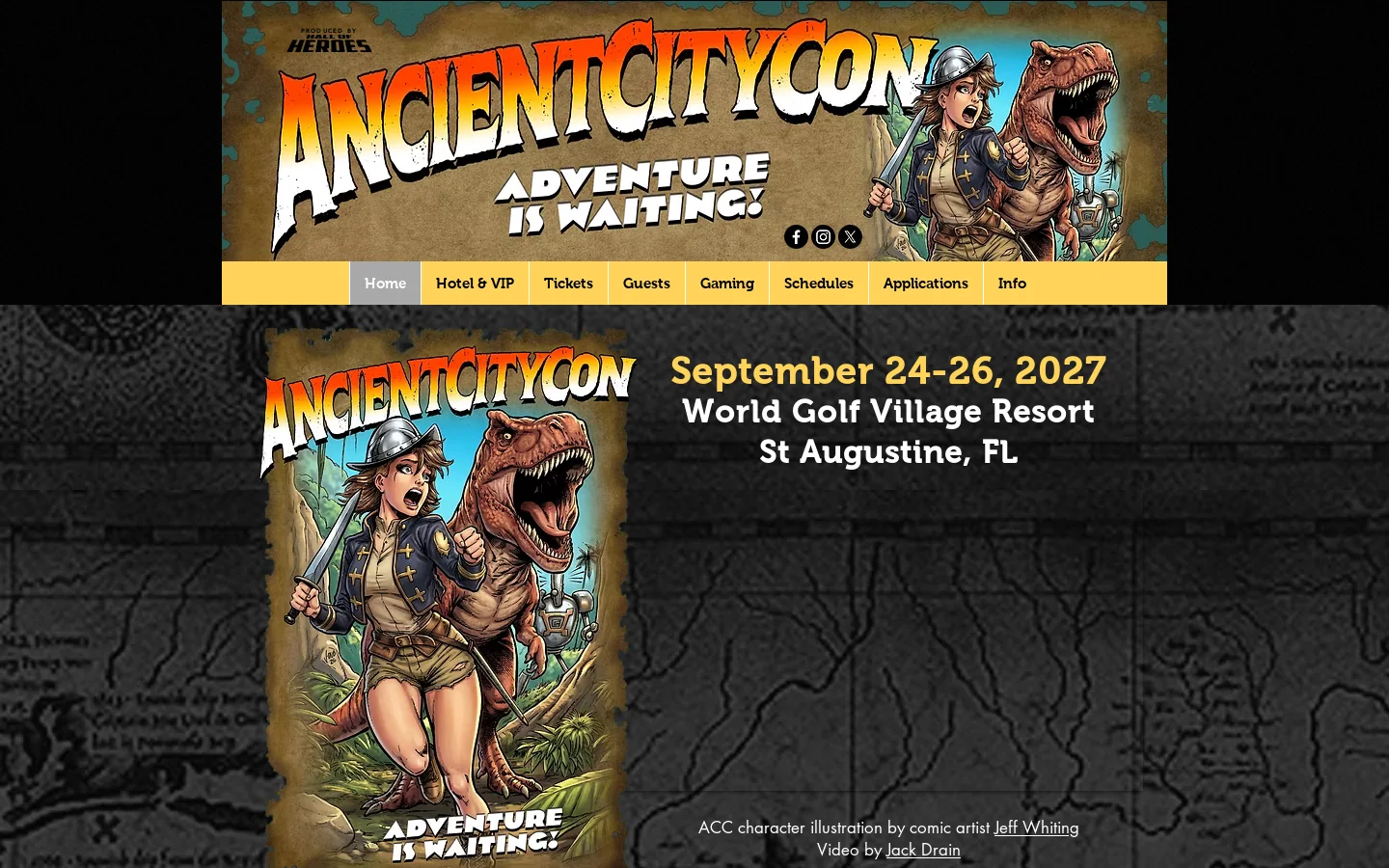 Ancient City Con Homepage screenshot