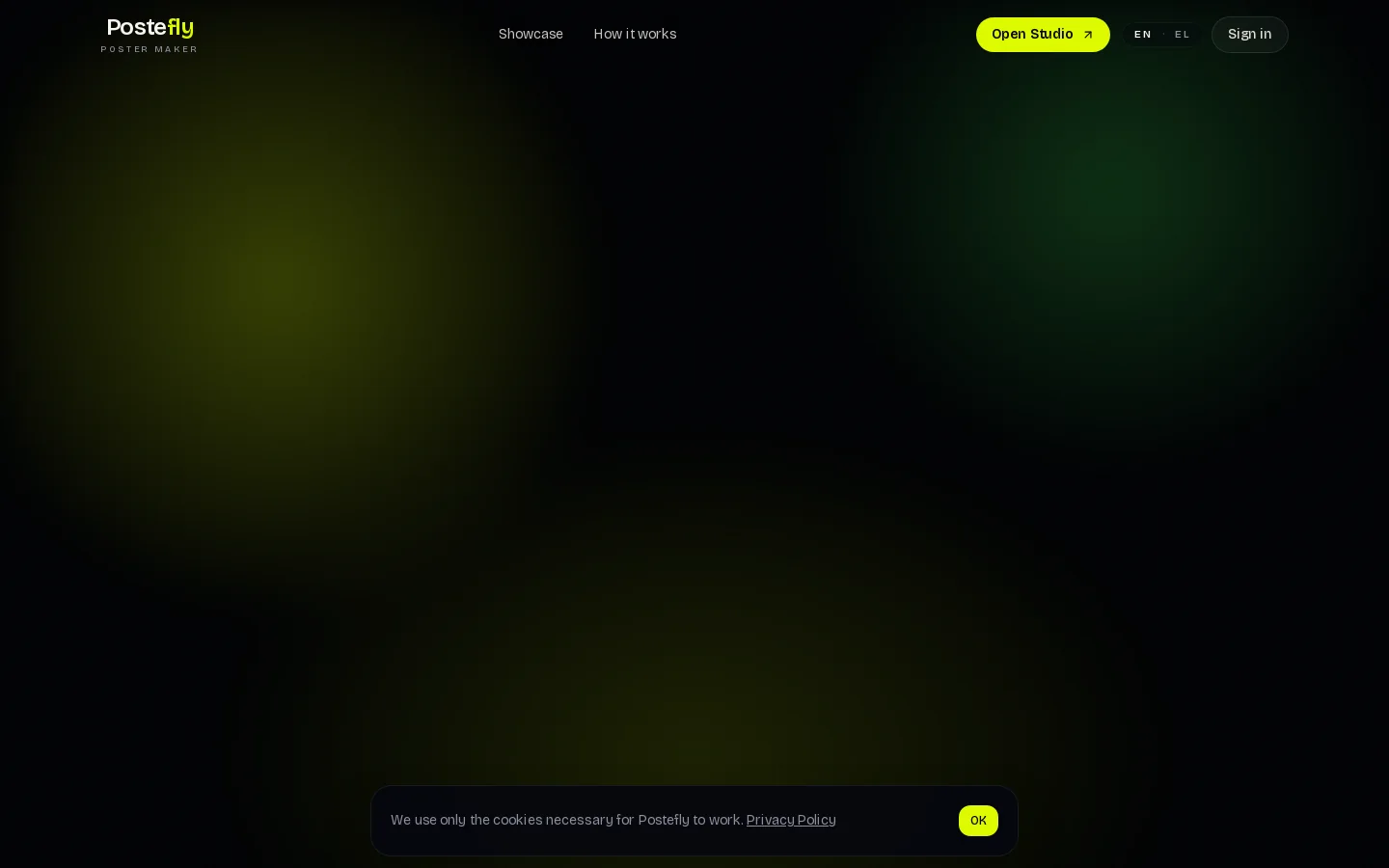 Postefly Homepage screenshot
