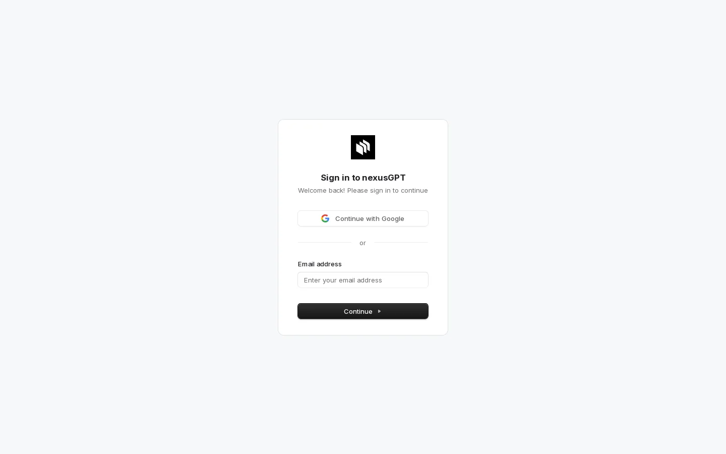 NexusGPT Homepage screenshot