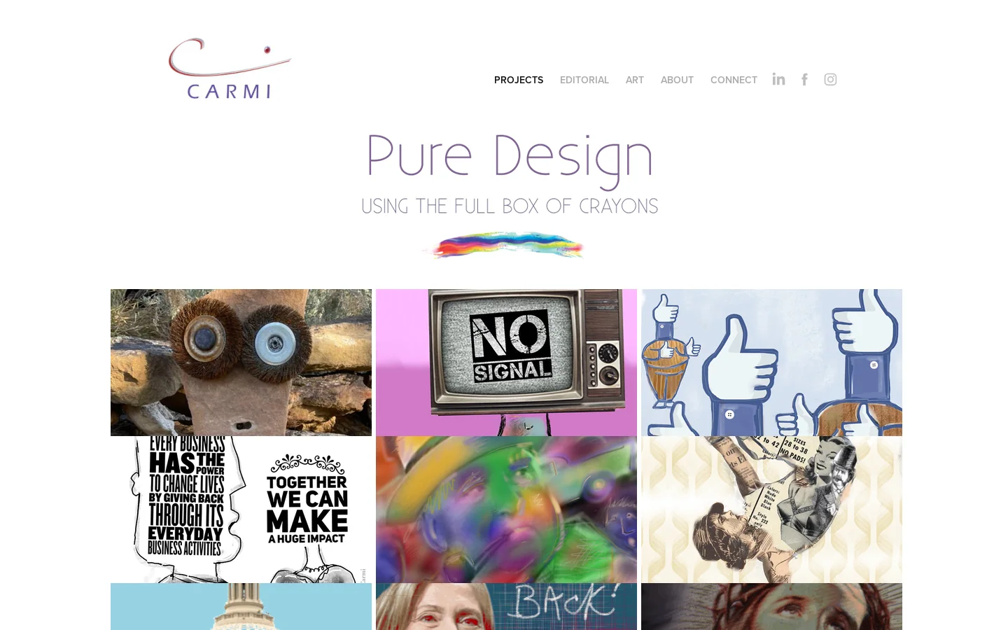 Carmi Plaut Homepage screenshot