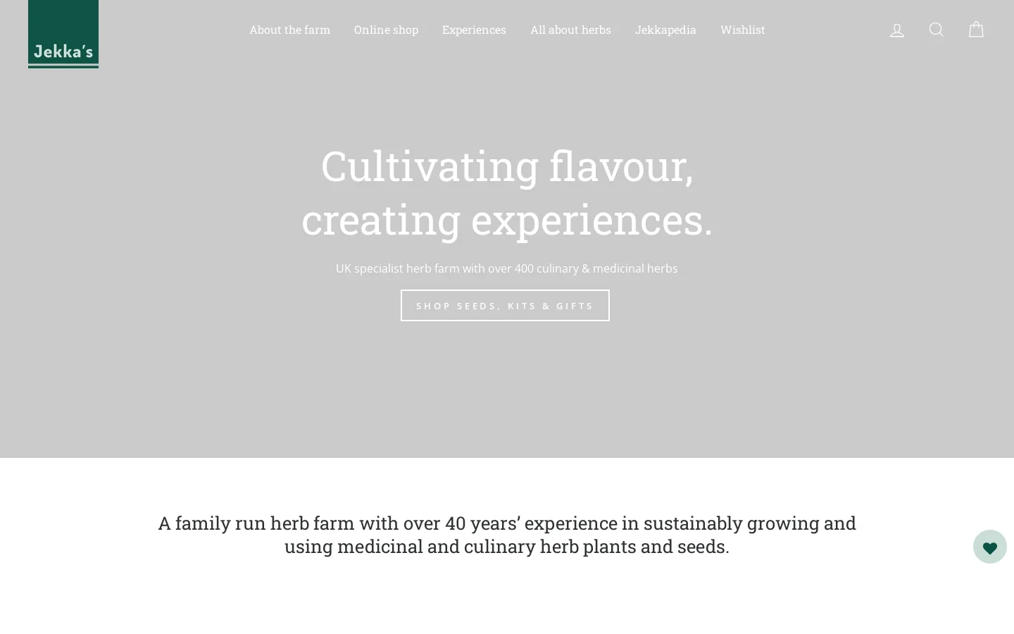 Jekka's Homepage screenshot