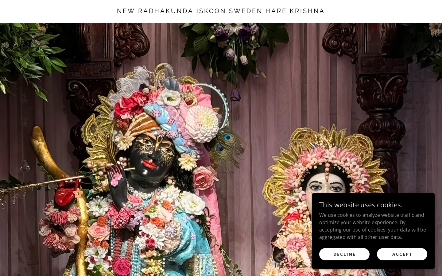 Krishna Homepage screenshot