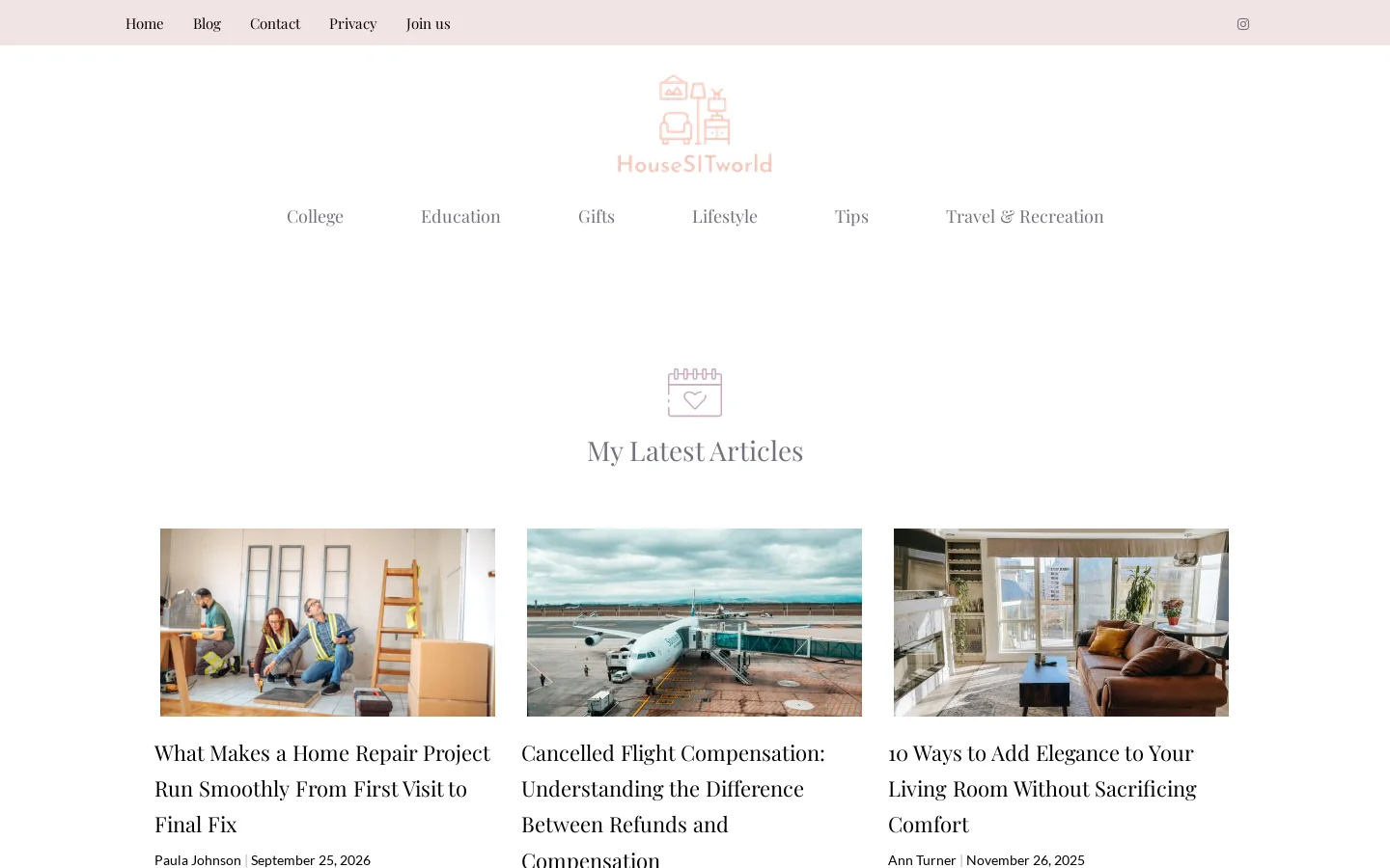 HousesItWorld Homepage screenshot