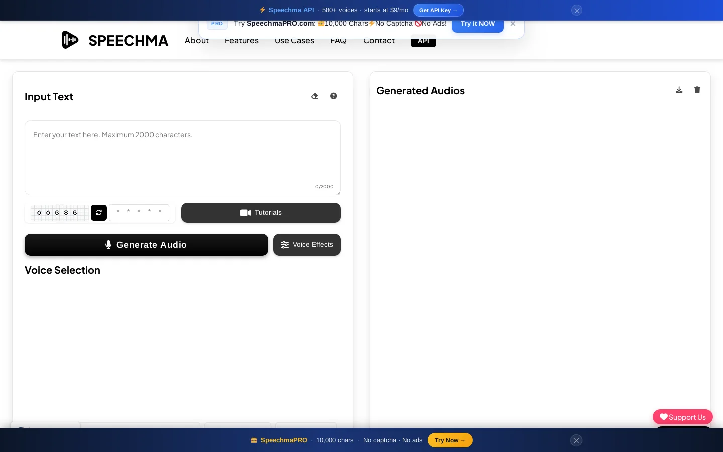 SPEECHMA Homepage screenshot