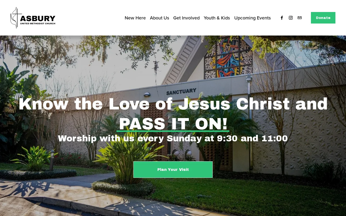 Asbury United Methodist Church in Maitland, FL Homepage screenshot