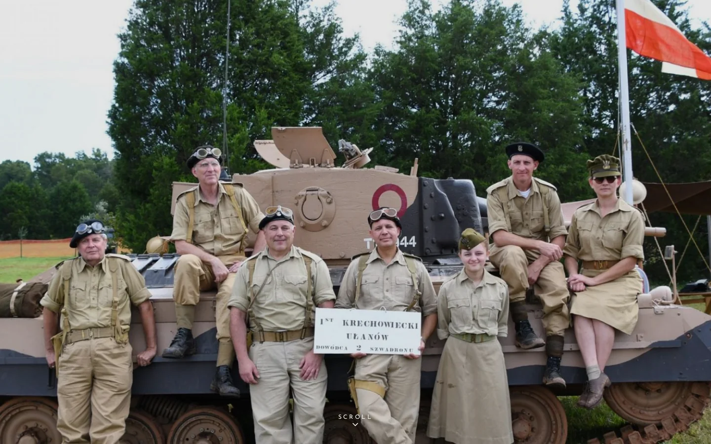 WWII Polish Living History Group – "dedicated to preserving the memory and deeds of Poland's armed forces 1939 – 1945" Homepage screenshot