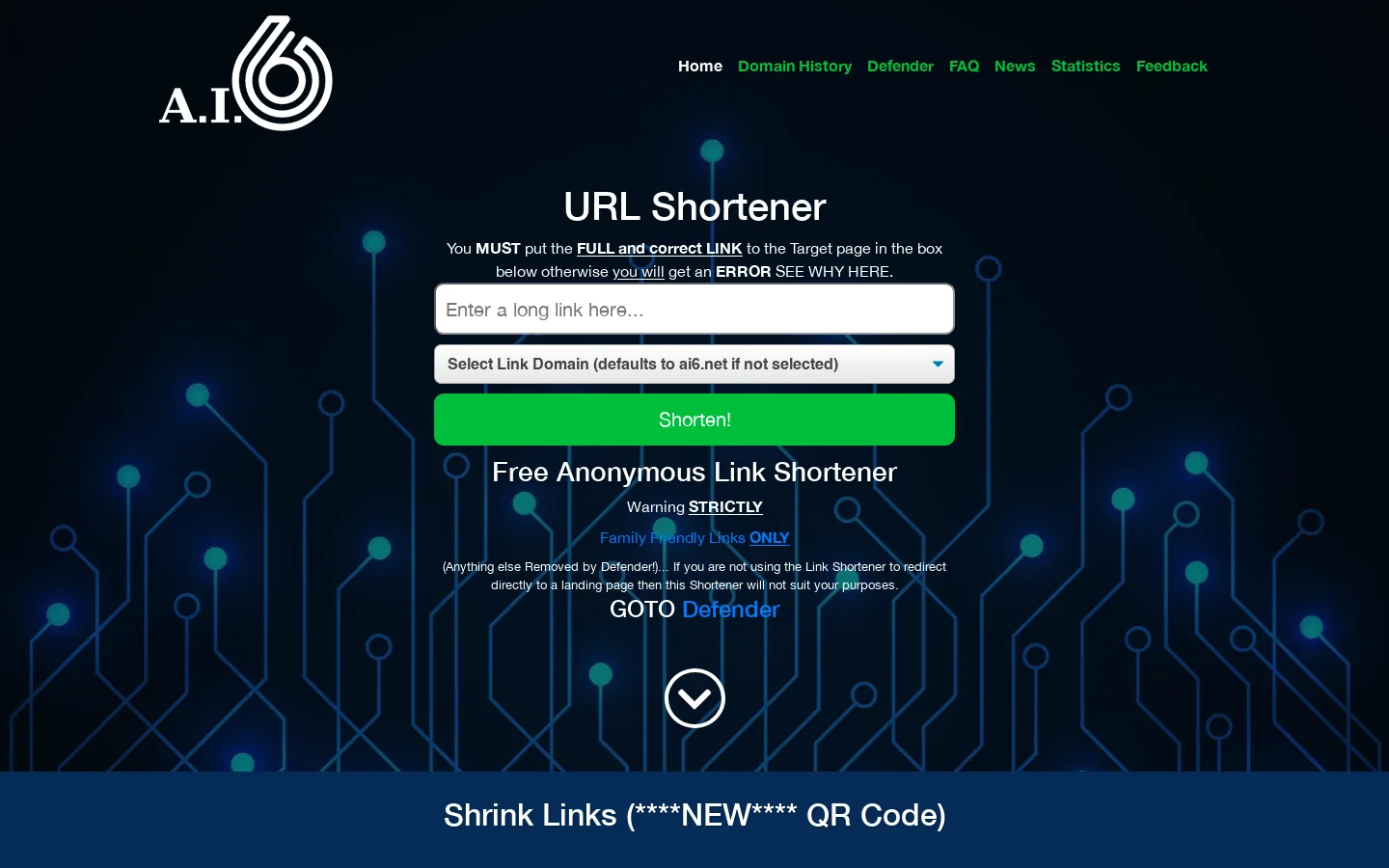 AI6 Homepage screenshot