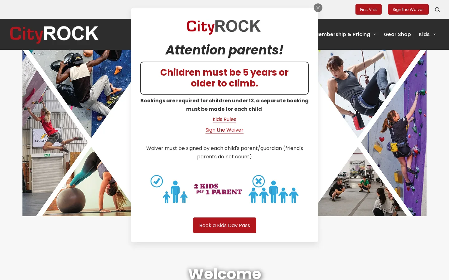 CityROCK Homepage screenshot