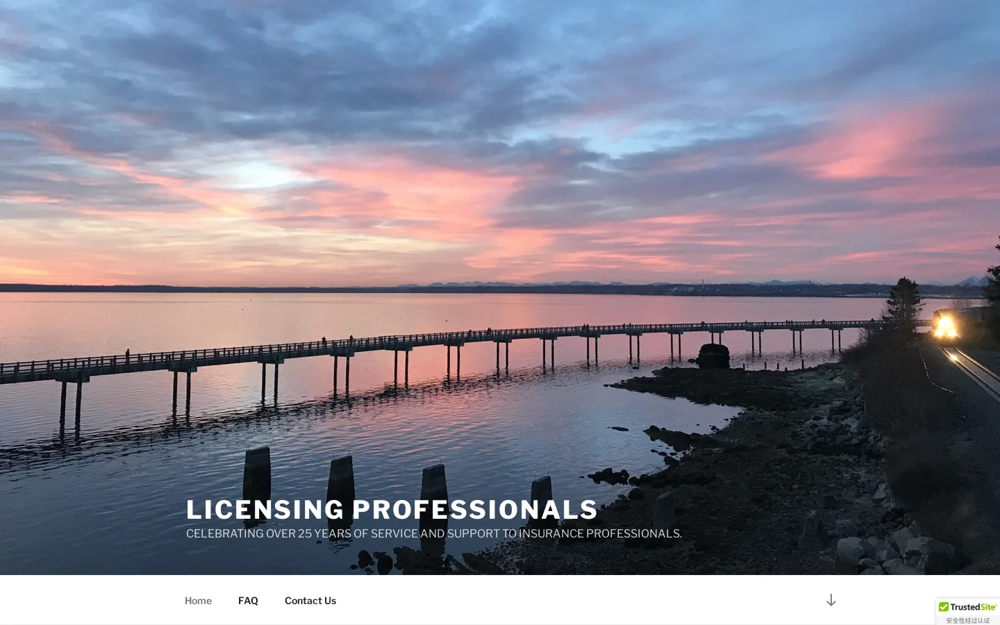 ABOUT US - Licensing Professionals Homepage screenshot