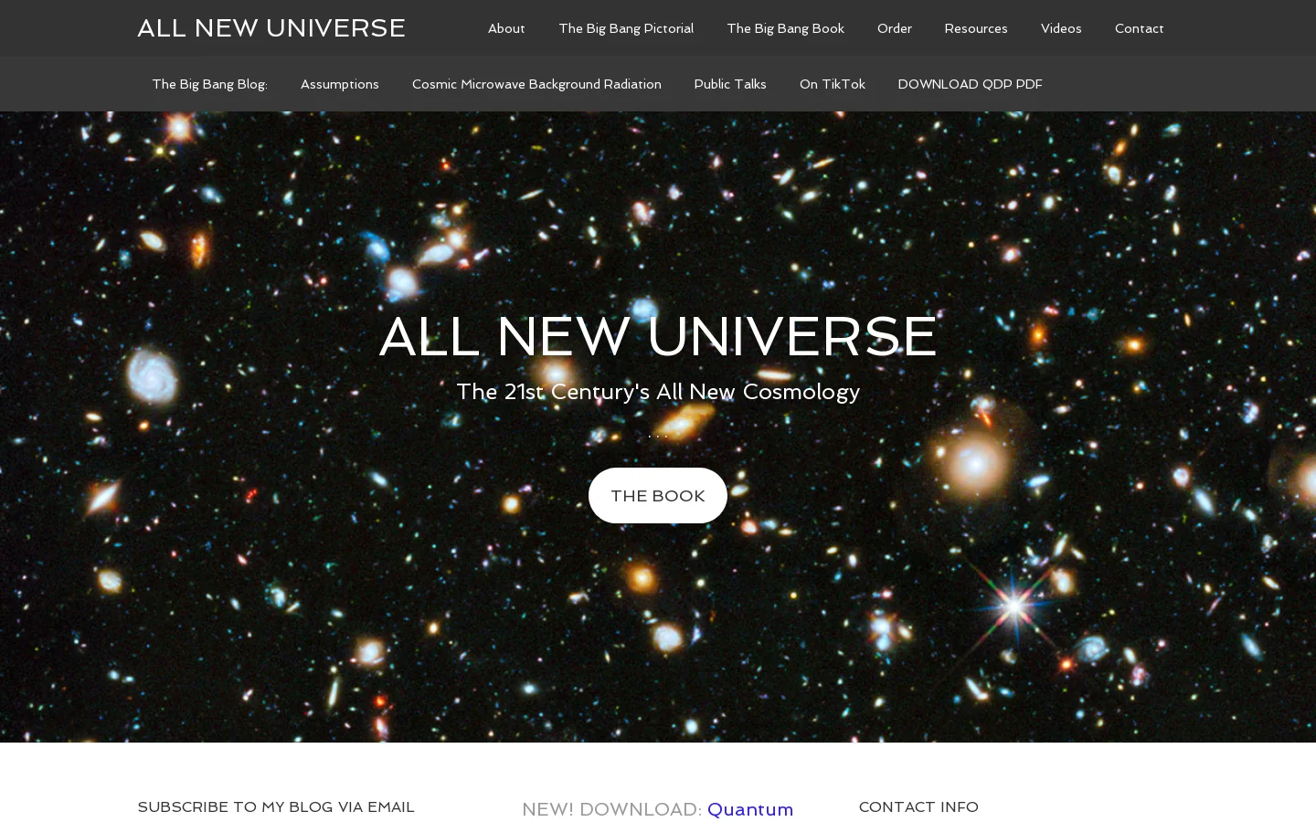 All New Universe Homepage screenshot