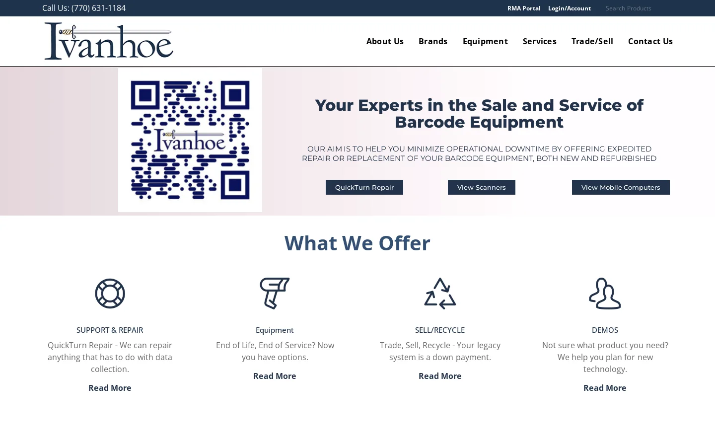 Ivanhoe Group Homepage screenshot